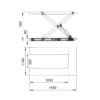 ulb1000-maal.jpg El-hydraulisk løftebord med u-form - 235 kg