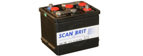 Danbrit Start Batteri 6V 77 Ah Bakelite