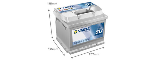 Varta Batteri Silver Dynamic 12V 52 Ah