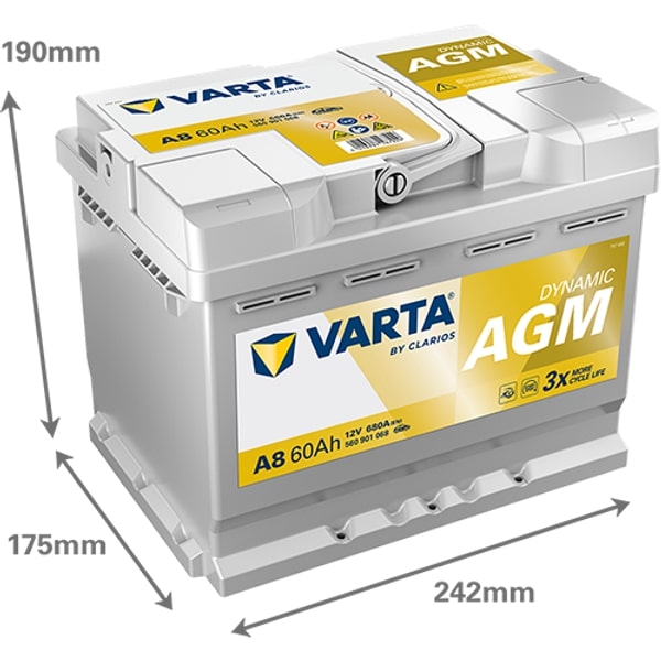 Varta Batteri Silver Dynamic 12V 60Ah