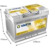 Varta Batteri Silver Dynamic 12V 70 Ah