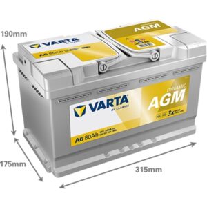 DBF21-A6 Varta Batteri Silver Dynamic 12V 80Ah