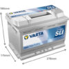 Varta Batteri Silver Dynamic 12V 77 Ah