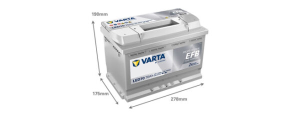Varta Professional Dual EFB 12V 70 Ah