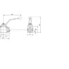 MARCHESINI 2-vejs kuglehane 1/4'' BSP (25 L/min Flowhastighed)