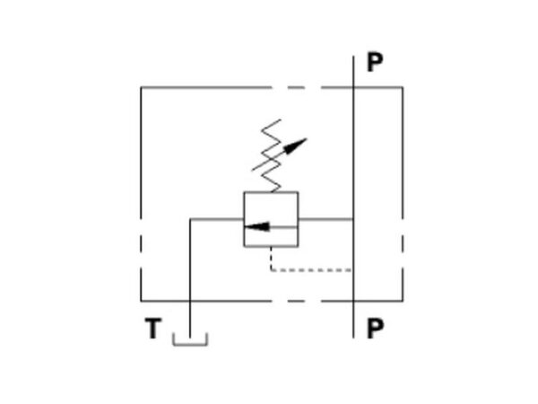 101617_pic11 MARCHESINI Hydraulisk overtryksventil direkte virkende 1/2'' BSP (70 L/min Flowhastighed)