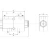 101620_pic10 MARCHESINI Hydraulisk dobbelt kontraventil pilotstyret til linjemontering 3/8'' BSP (30 L/min Flowhastighed)