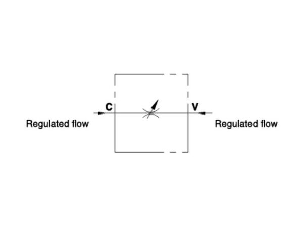 101631_pic11 MARCHESINI Hydraulisk flowventil 2 vejs 1/4'' BSP (15 L/min Flowhastighed)