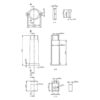 Sparex Hydraulisk ventil - tilslutningskit - Passer på: Walvoil SD4/5/6 Valve