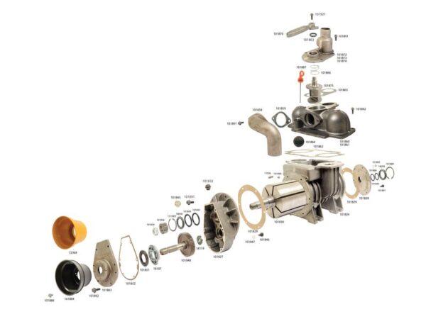 Vakuumpumpe - MEC5000M - PTO - 540 RPM Passer til: 9000500001