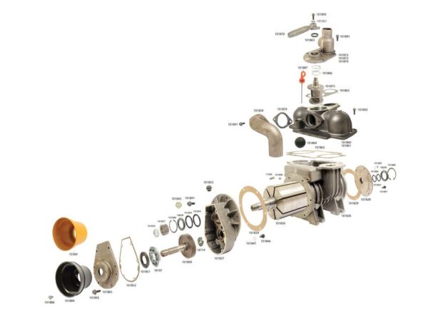 Vakuumpumpe - MEC8000M - PTO - 540 RPM Passer til: 9000700001