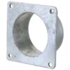 Flange Kvadratisk m/gevind 5'' BSPT (130mm) (galvaniseret)