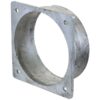 Flange Kvadratisk m/gevind 8'' BSPT (200mm) (galvaniseret)