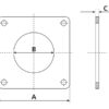 Påsvejsningsflange 5'' (125mm) (ikke galvaniseret)