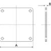 Påsvejsningsflange 4 til 6'' (100-150mm) (ikke galvaniseret)