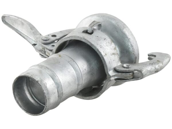 Kobling m/slangestuds og lukkebeslag - Hun 3 '' (89mm) x3'' (76mm) (galvaniseret)