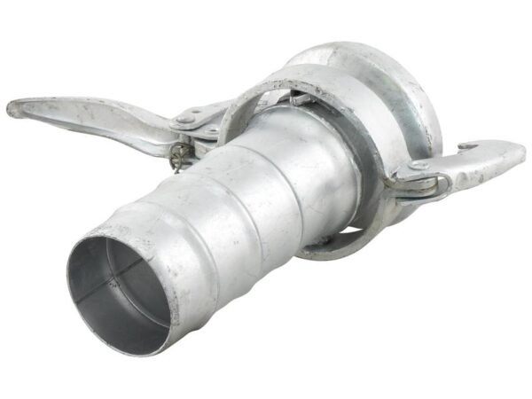 Kobling m/slangestuds og lukkebeslag - Hun 4'' (108mm) x4'' (102mm) (galvaniseret)
