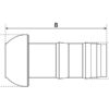 Kobling m/slangestuds og lukkebeslag - Han 4'' (108mm) x4'' (102mm) (galvaniseret)