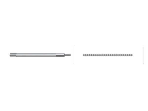 Kabel Stop - Længde: 960mm, Udvendig kabellængde mm: 830mm.