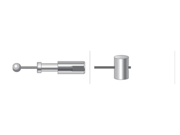 Kabel Stop - Længde: 1118mm, Udvendig kabellængde mm: 1044mm.