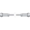 Kabel Gas - Længde: 902mm, Udvendig kabellængde mm: 747mm.