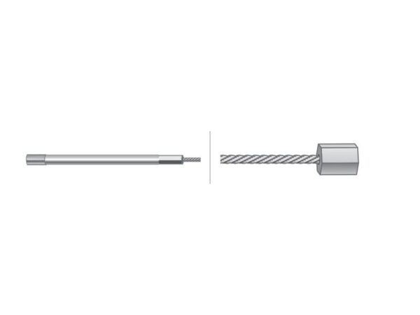 Kabel Håndgas - Længde: 1265mm, Udvendig kabellængde mm: 1070mm.