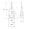 Skydeventil (flange/flange) - HD 4''