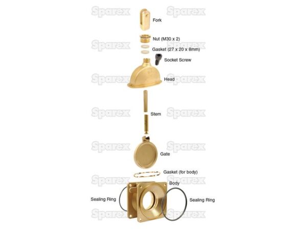 Skydeventil (flange/flange) - HD 4''