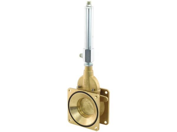 Skydeventil med dobbeltvirkende oliedæmper (m/fjeder) (flange/flange) 4''