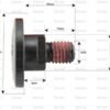 Knivboltsæt- M10x28mm - Passer til Kuhn Passer til: 56132200
