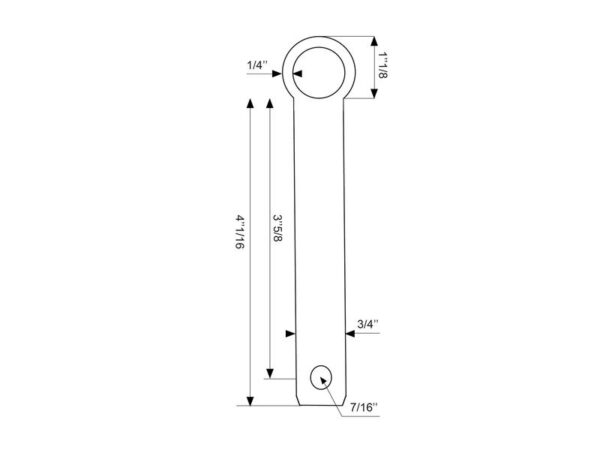 Topstangsbolt 19x92mm Kat. 1 (Ø19mm)
