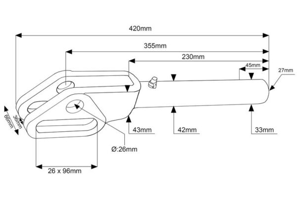 108583_pic10 Gaffel Liftregulering - M27 x 3 Millimeter