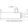 Bremsecylinder Ø25 x 214mm