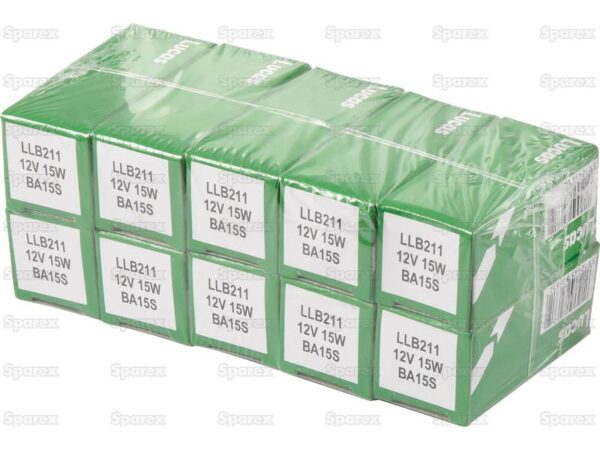 Pære12V, 15W, BA15s (Kasse 1 stk.)