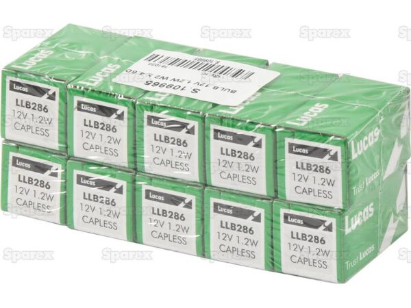 Pære12V, 1.2W, W2x4.6d (Kasse 1 stk.)