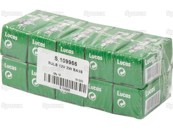 Pære12V, 2W, BA9s (Kasse 1 stk.)