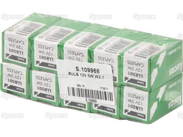 Pære W5W, 12V, 5W, W2.1x9.5d (Kasse 1 stk.)