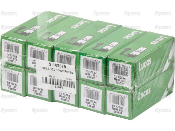 Pære H3, 12V, 100W, PK22s (Kasse 1 stk.)