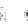 Pære R2, 12V, 45/40W, P45t (Kasse 1 stk.)