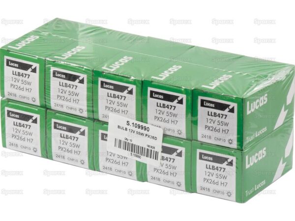 Pære H7, 12V, 55W, PX26d (Kasse 1 stk.)