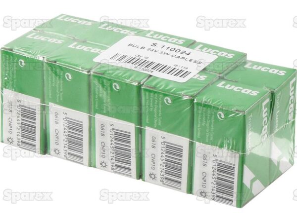Pære W5W, 24V, 5W, W2.1x9.5d (Kasse 1 stk.)