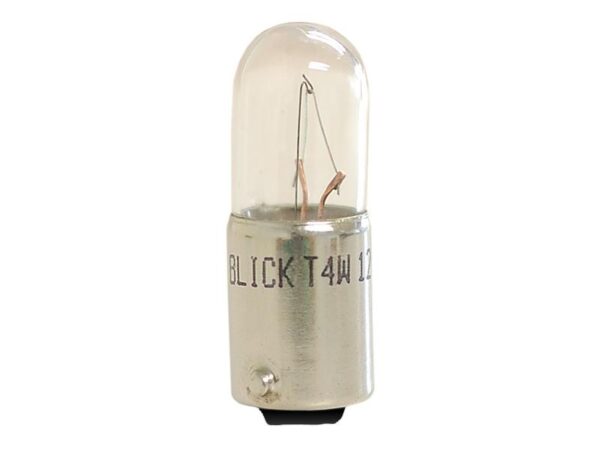Pære T4W, 12V, 4W, BA9s (Clamshell 2 stk.)