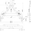 Balleramme m/tænder - 2 x M22 x 1100 mm tænder (SHW-mærke)