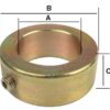 Låsekrave, ID: 30mm, Udv. Ø: 45mm, Højde: 16mm.
