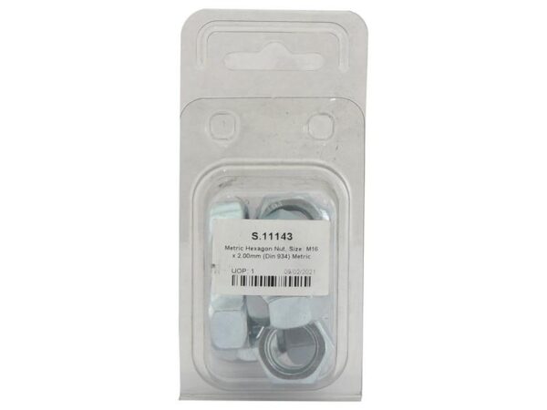 Møtrik, Størrelse: M16x2.00mm (DIN 934) Metric Coarse