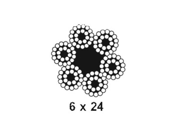 Stålwire - Stål, Ø12mm x 110M