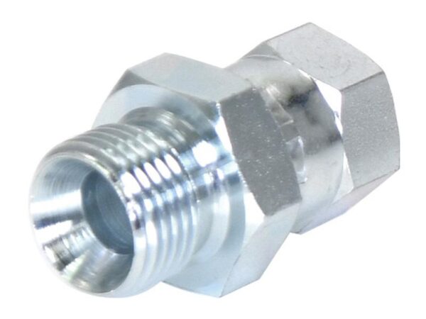 Hydraulikadapter 1/2'' BSP Han x 3/4'' JIC Drejelig hun
