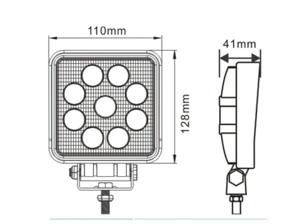 Arbejdslygte LED 2500lm