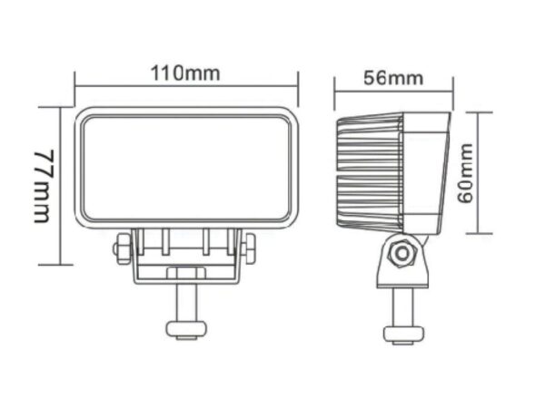 Arbejdslygte LED 1850lm (kl. 1)