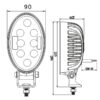Arbejdslygte LED 2400lm (m/sidebeslag) (kl. 3)